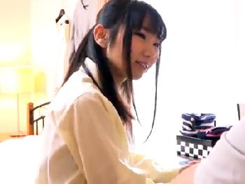 黒髪の幼顔女子校生を猥褻マッサで発情→中出しハメに持ち込む一部始終を隠し撮り！美少女ロリ家庭教師マッサージのエロ動画