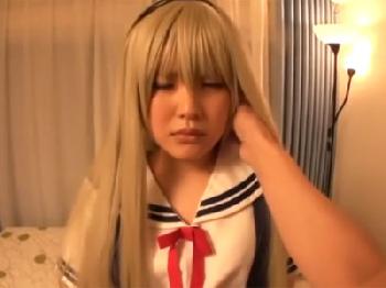 コスプレ趣味の美形少女がカメラで撮影されながらのハメで悶絶絶頂絶頂昇天美少女ロリ中出しのエロ動画