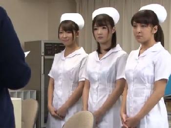 ド淫乱研修看護師達が全身ローション塗れでチンポに奉仕お姉さん痴女看護婦のエロ動画