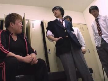 『止めろってばぁ！』男装がバレた女子校生がヤンキーたちに集団レイプされ性欲処理便器コースに美少女顔射乱交のエロ動画