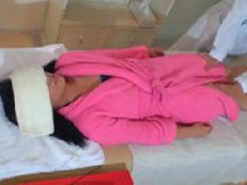 整体師の媚薬マッサで白目を向いて痙攣を繰り返す敏感客巨乳中出しマッサージのエロ動画