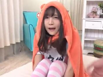 『お外なんて行かなーい』干物妹コスの美形少女と禁断生中出しセックス美少女コスプレのエロ動画