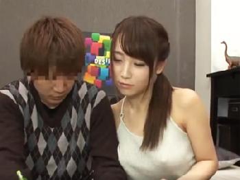 勉強は真面目に教えてくれない可愛いダメ先生の性交実習は超最高巨乳お姉さん痴女家庭教師中出しフェラのエロ動画