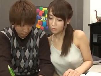 家庭教師のお姉さんが痴女って来たので中出し巨乳素人のエロ動画