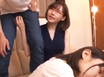 『どうせ勃起してるんでしょ？』酔い潰れて眠る妹の横で彼氏を寝取る痴女姉巨乳美少女めがね中出しのエロ動画