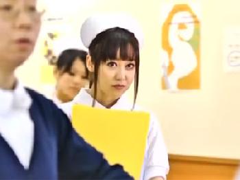美形お姉さん看護師が院内で医者と禁断のガチハメ→精液舌上射精フィニッシュ看護婦のエロ動画