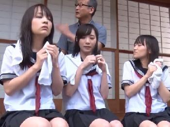 田舎の雨宿り美形少女女子校生たちを無慈悲種付けFUCK！！美少女中出しロリレイプの無料エロ動画