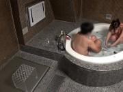 Gカップ限定の街ゆく巨大バストさんがマイクロ水着でDTとふたりで男女混浴体験→赤面筆おろし！巨乳お姉さん中出しフェラ手コキ童...